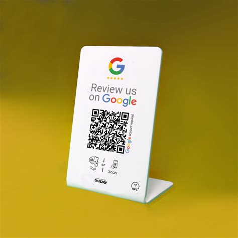 nfc google review stand